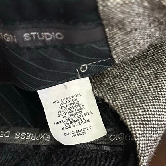 Express Bootcut Trouser Dress Pant Womens 8 (30X33) Mid Rise Wool Blend Career - Picture 6 of 6